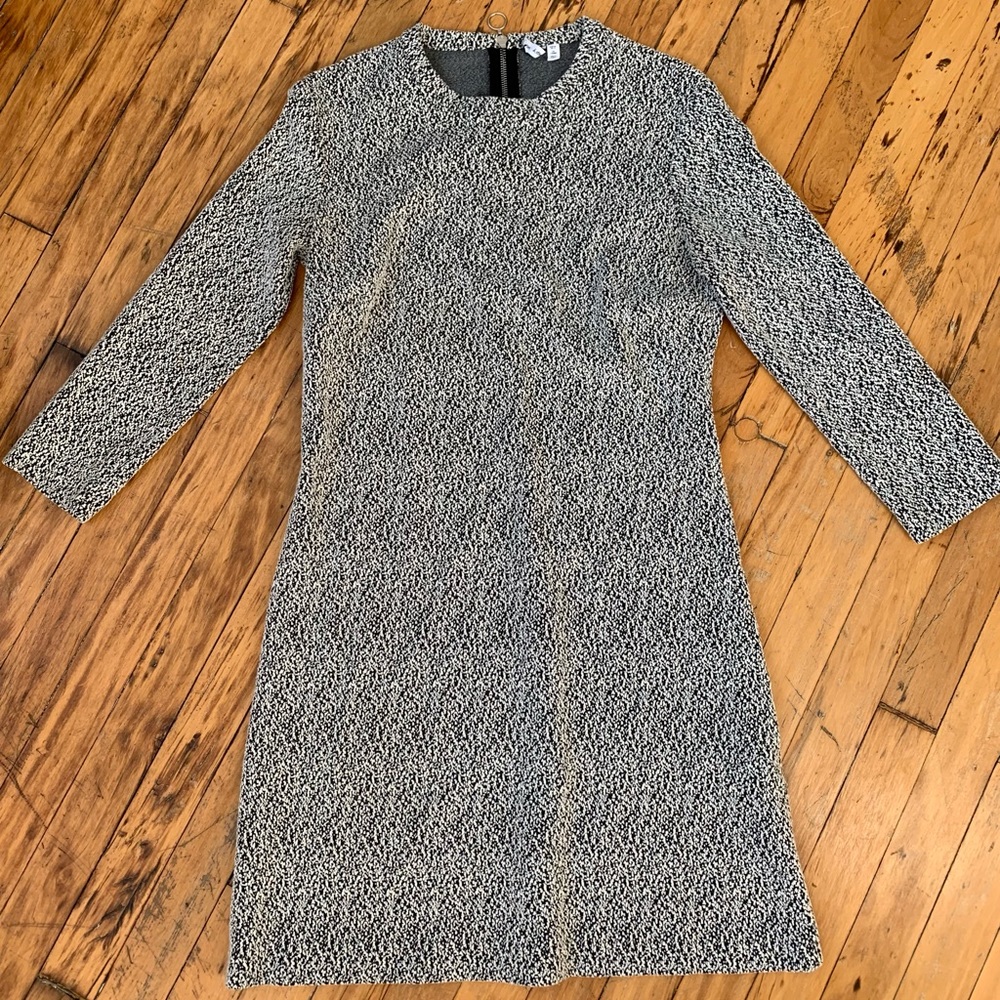 & Other Stories Black and White Patterned Dress